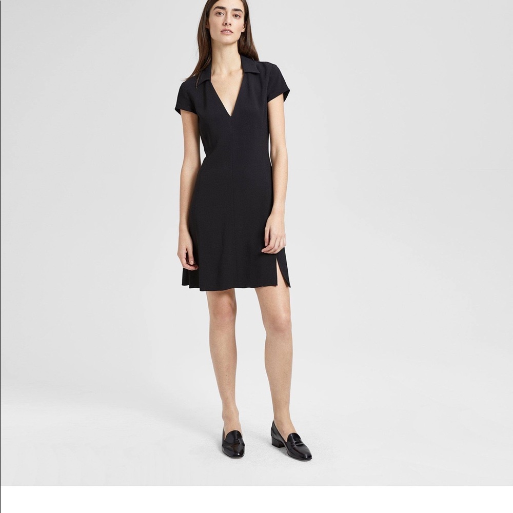 Theory Easy Day Dress Black